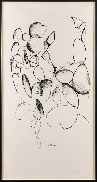 Untitled (Scroll #06), c. 1970s, Ink on Japanese paper mounted on muslin