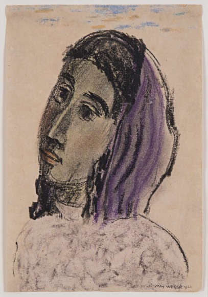 Woman with a Purple Scarf, 1921