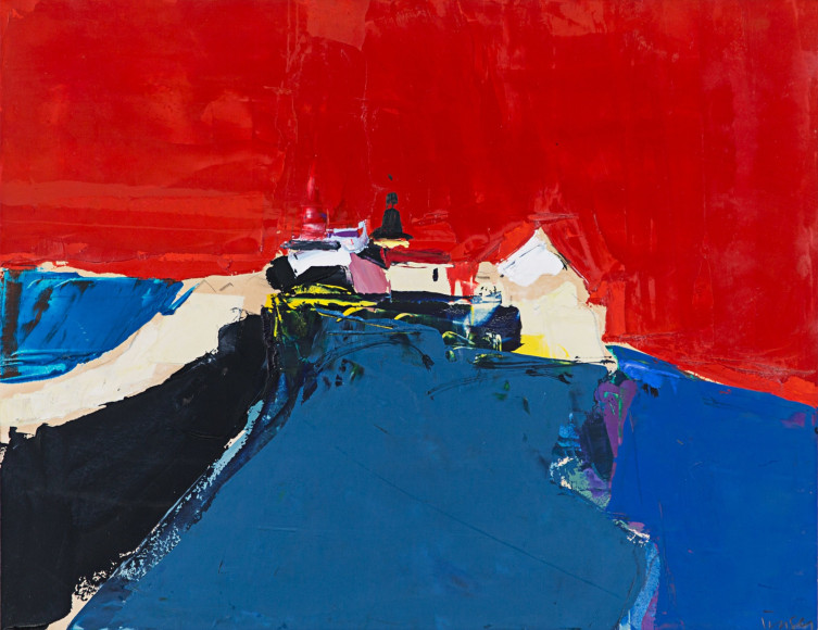 Farmhouse on a hill, c. 1960s