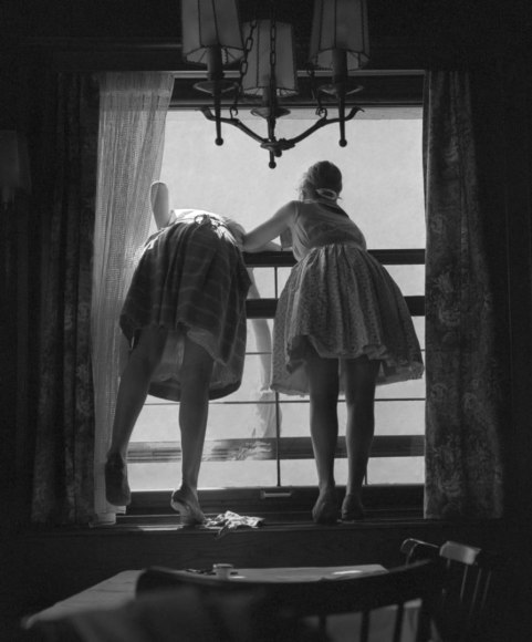 Window Washers, Germany, 1961, Gelatin silver print