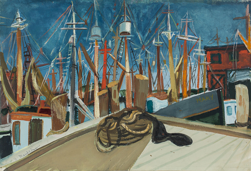 Beatrice Mandelman Fishing Boats, c. 1940s