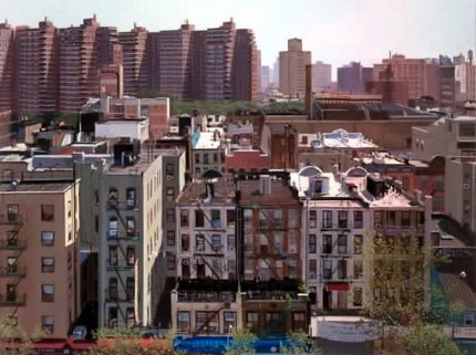 Andrew Lenaghan Looking East over Allen Street from Adam's Roof