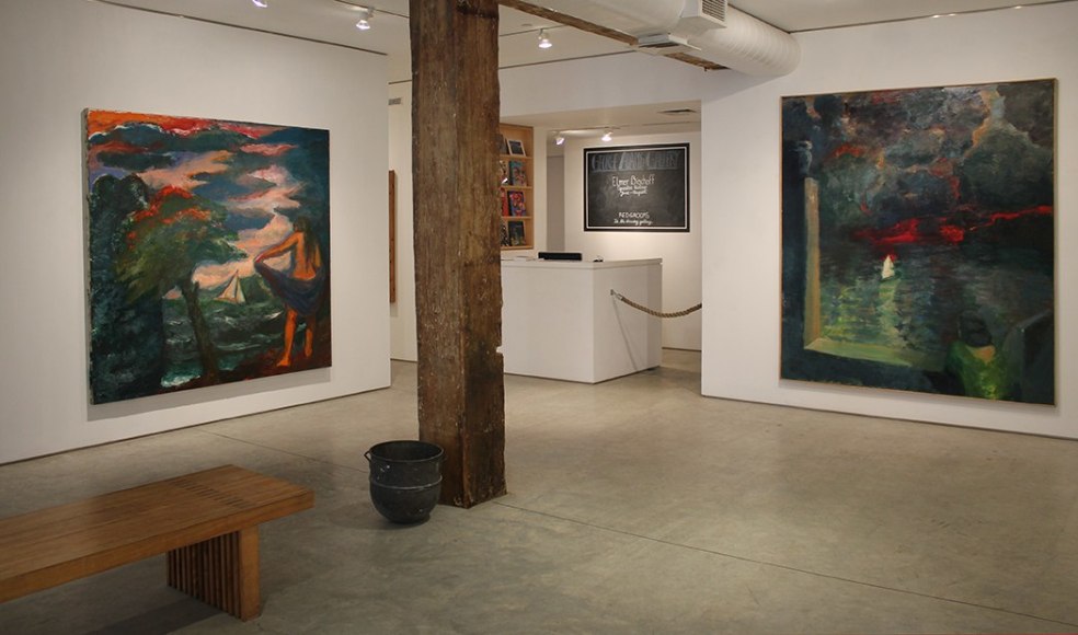 Installation view, Elmer Bischoff, Figurative Paintings, George Adams Gallery, New York, 2015.