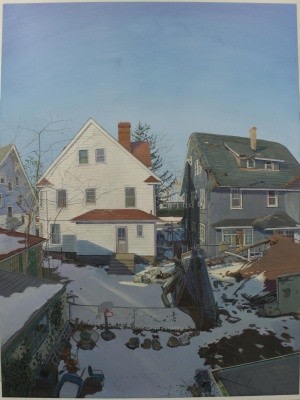 Andrew Lenaghan, Bedroom WIndow View with Cat 2013