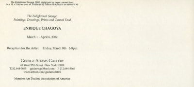Enrique Chagoya Show Announcement (continued)