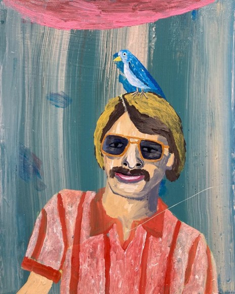 Cate White,&nbsp;'Ron (bird man),' 2024