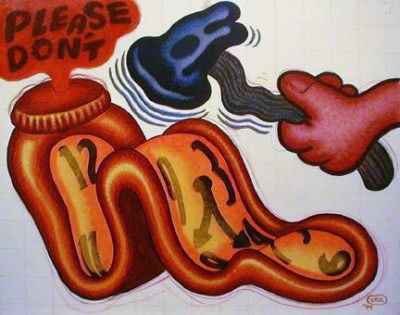 Peter Saul Please Don't