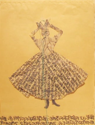 Lesley Dill Woman with Hindi Healing Dress (Girl with Crown), 2005