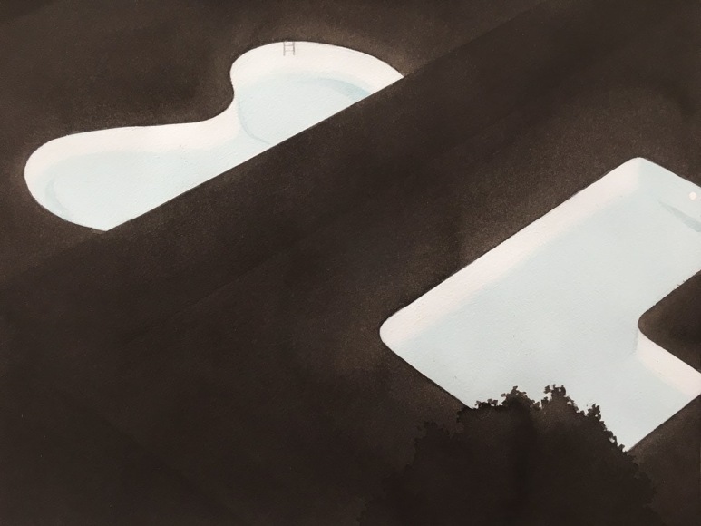 Chris Ballantyne, Backyard Pools (Night)