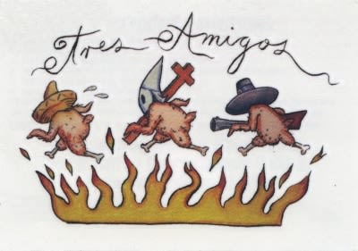 Enrique Chagoya 'Untitled (temporary tattoo)', 2012