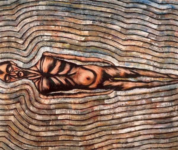 Luis Cruz Azaceta, Untitled (Self-Portrait)