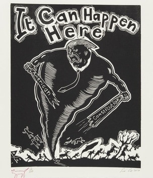 Sue Coe, It Can Happen Here (Trump), 2016
