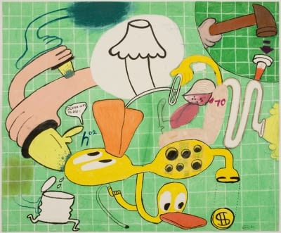 Peter Saul Untitled (Queer Way to Die), 1963