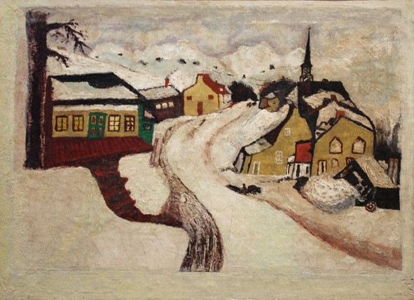 Village in winter