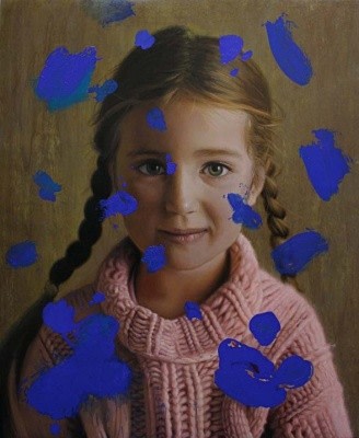 Lino Lago, 'Girl with Blue Paint,' 2010