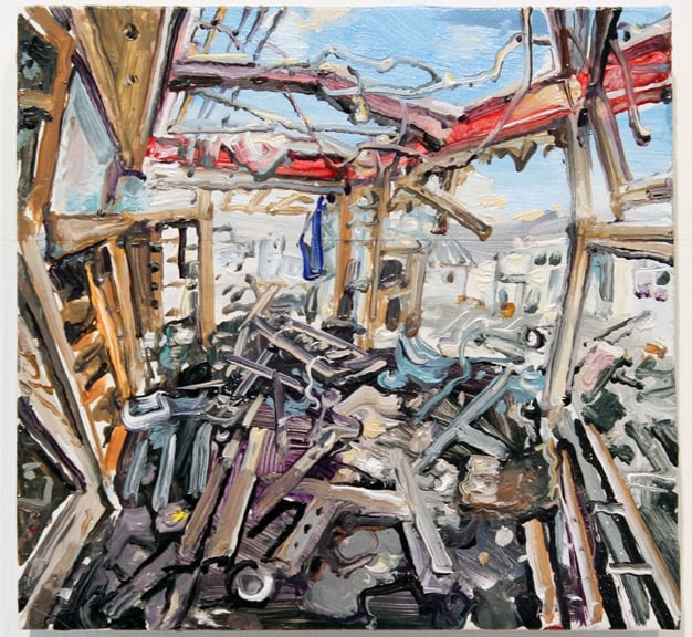 Amer Kobaslija, Ruined House Near Kesennuma Port II, 2013