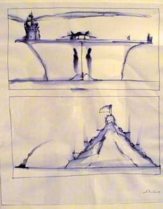 Jose Bedia Drawing for 'Lo Que Hace'