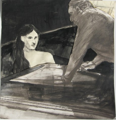 Elmer Bischoff Model and Artist, 1971