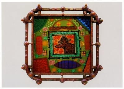 Roy De Forest exhibition announcement card, 2013