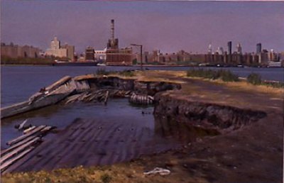 Andrew Lenaghan Eroding Pier, N. 10th St., Williamsburg, 1998