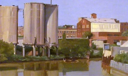 Andrew Lenaghan Coal Towers, Gowanus, from Third Avenue Bridge