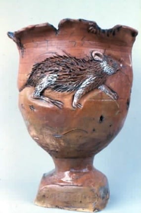 Robert Arneson Rat Krater #3, 1981