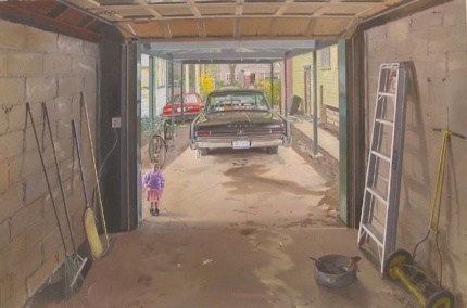 Andrew Lenaghan Sarah in the Garage Door, "The Runaway Bunny," 2003