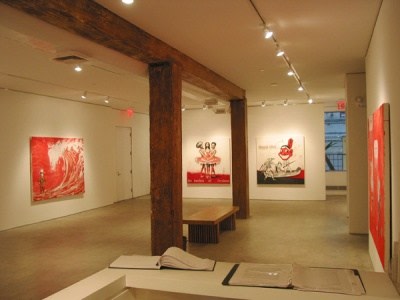 Enrique Chagoya Exhibition Installation