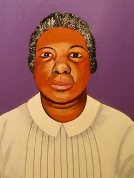 Joan Brown, Portrait of Tinye van Arnsdale, 1972