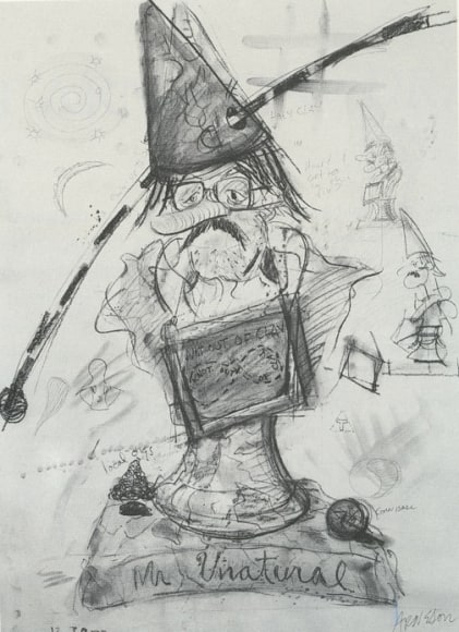 Robert Arneson Study for 'Mr Unatural'