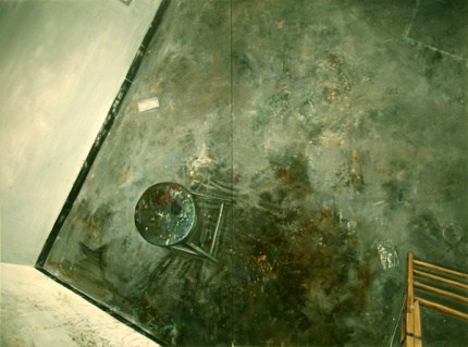 Amer Kobaslija Painter's Floor with Chair and Ladder, 2005