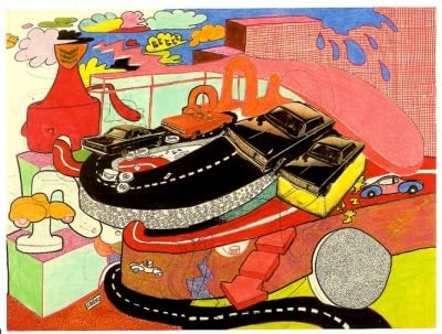Peter Saul Show Announcement Card