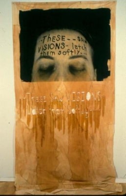 Lesley Dill Poem Eyes #3, 1996