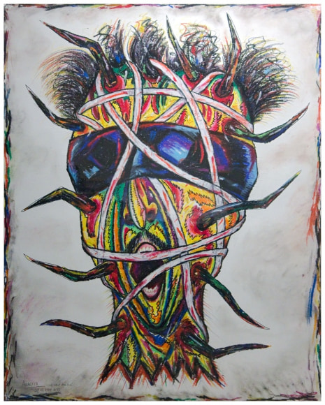 Luis Cruz Azaceta, Self-portrait - Bound Head, 1984