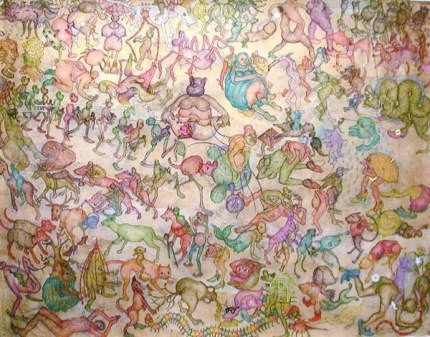 James Barsness Study for The Struggle To Regain Consciousness
