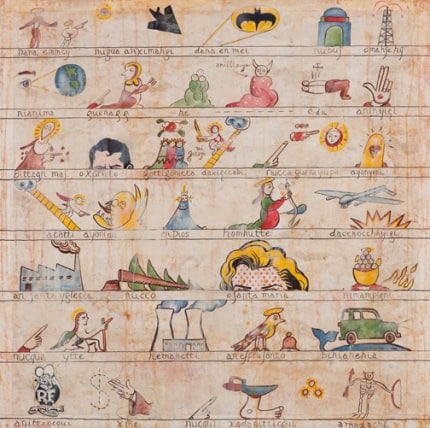 Enrique Chagoya, Codex Finalis Cronos, 2013