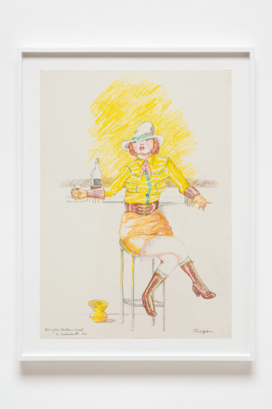 Robert Colescott  Girl of the Golden West - Oregon  1980