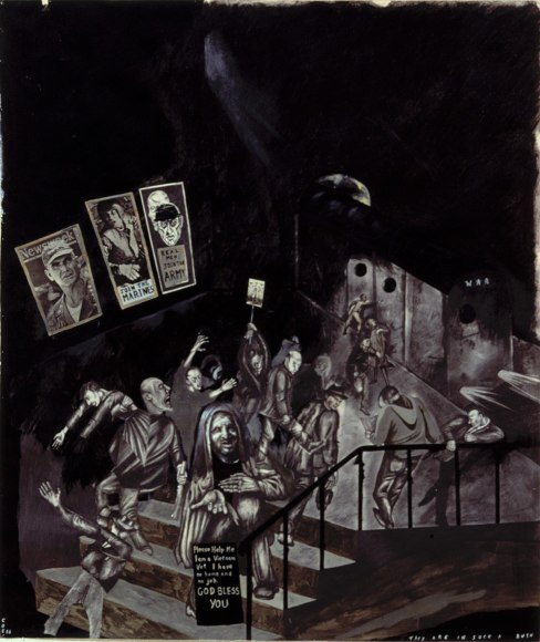 Sue Coe, They are in Such a Rush, 1986