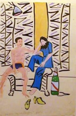 Joan Brown Mary Julia & David #5