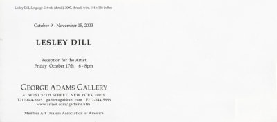 Lesley Dill Show Announcement (continued)