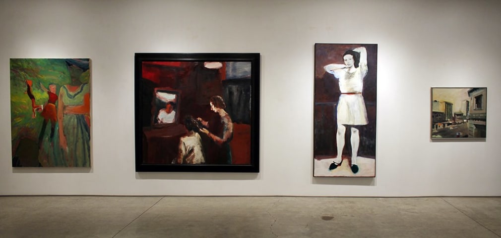 Installation view, Elmer Bischoff, Figurative Paintings, George Adams Gallery, New York, 2015.