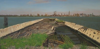 Andrew Lenaghan, 'View of Manhattan from the North 6th St. Pier,' 2001