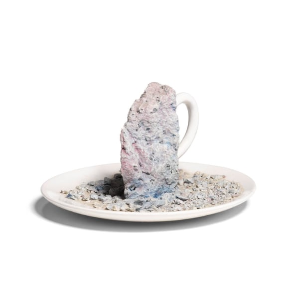Robert Arneson  Rock on Saucer #17  1972