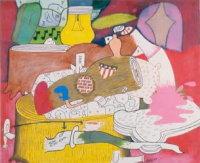 Peter Saul Untitled (Log/Ham)