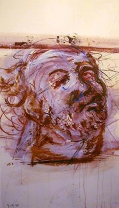 Robert Arneson Study of Man With Board on Head
