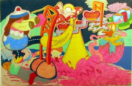 Peter Saul Golden Gate Bridge, 1966