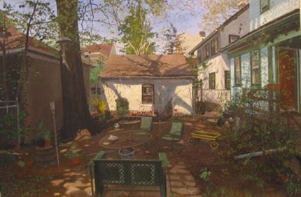 Andrew Lenaghan Backyard Towards Jill's House, 2003