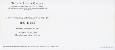 Jose Bedia Show Announcement (continued)