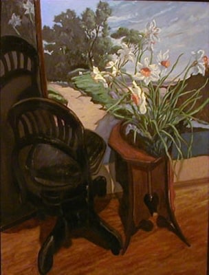 Jack Beal Daffodils with Corot's "Narni," 2001