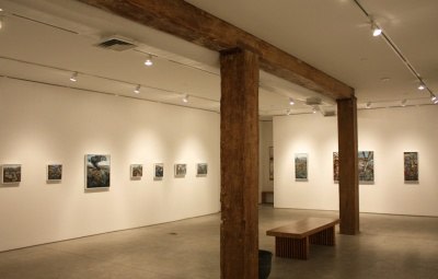 Installation view, Amer Kobaslija, One Hundred Views of Kesennuma: Paintings of Japan's Altered Landscape, George Adams Gallery, New York, 2012.